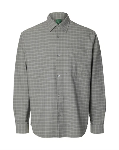 ANNARR - ANRaslund Mix Oxford Skjorte - Chiseled Stone/Grey